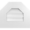 Ekena Millwork Octagonal Top Surface Mount PVC Gable Vent: Functional, w/ 3-1/2"W x 1"P Standard Frame, 16"W x 14"H GVPOT16X1401SF - alternate 1